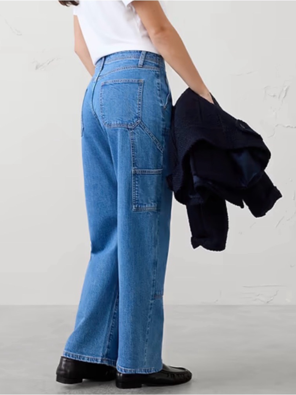 NWT Banana Republic Women’s Wide-Leg Denim Jeans in Blue